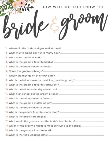 free printable bridesmaids games.